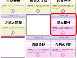 カバラ占術基本相性パネル